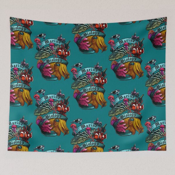 Item preview, Marine Biology Nerd Banner designed and sold by FreyStrandDraws.