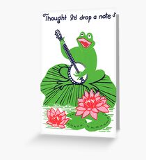 crooner Greeting Card