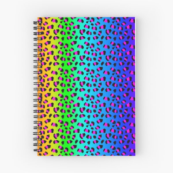 Item preview, Neon 90s Rainbow Gradient Rave Cheetah Pattern designed and sold by ana-celeste.