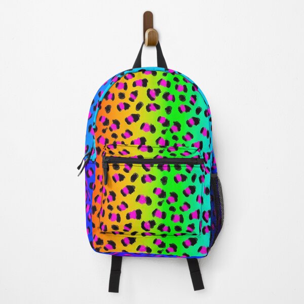 Item preview, Neon 90s Rainbow Gradient Rave Cheetah Pattern designed and sold by ana-celeste.