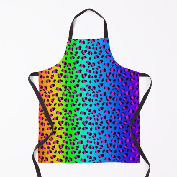 Item preview, Neon 90s Rainbow Gradient Rave Cheetah Pattern designed and sold by ana-celeste.