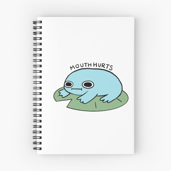 Item preview, Mouth Hurts | Sky Blue Frog on a Lily Pad designed and sold by iristocat.