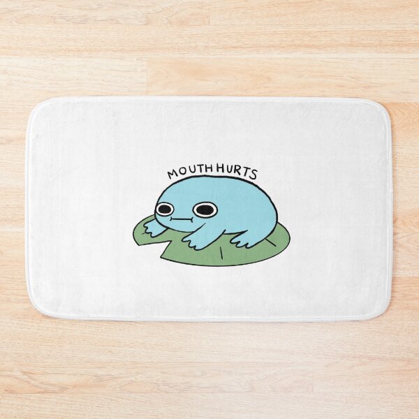 Item preview, Mouth Hurts | Sky Blue Frog on a Lily Pad designed and sold by iristocat.