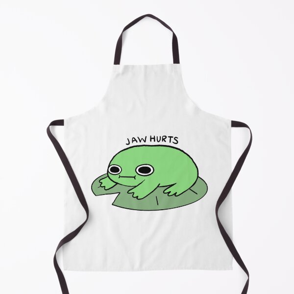 Item preview, Jaw Hurts | Bright Green Frog on a Lily Pad designed and sold by iristocat.