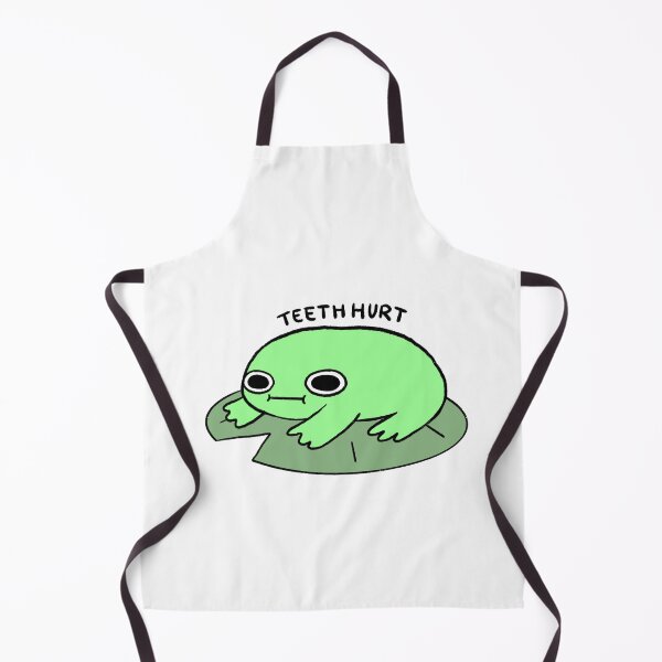 Item preview, Teeth Hurts | Vibrant Green Frog on a Lily Pad designed and sold by iristocat.