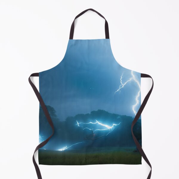 Item preview, Lightning Strike along Tree line in Night Sky designed and sold by deniselynnimage.