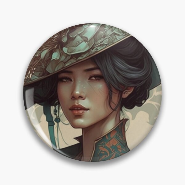 Item preview, 19th Century Cantonese Beauty designed and sold by ArtNouveauChic.