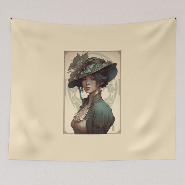 Item preview, 19th Century Cantonese Beauty designed and sold by ArtNouveauChic.