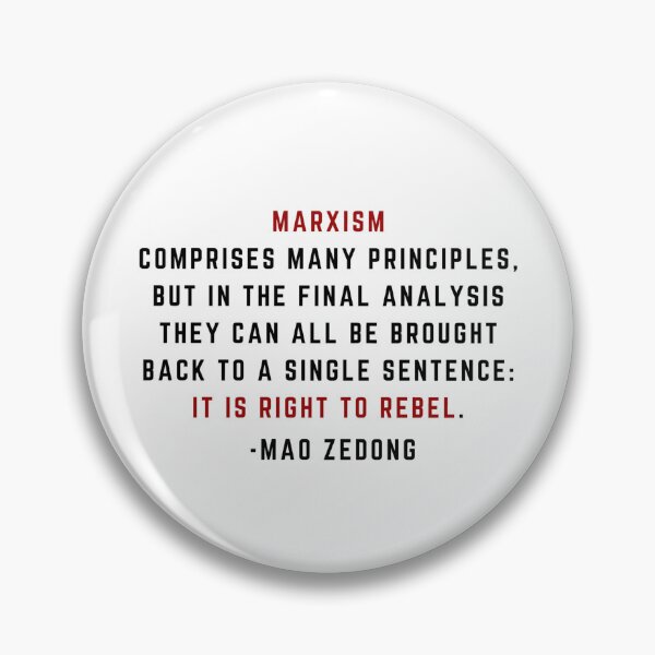 Item preview, Mao Right to Rebel Quote designed and sold by BluebellPainter.