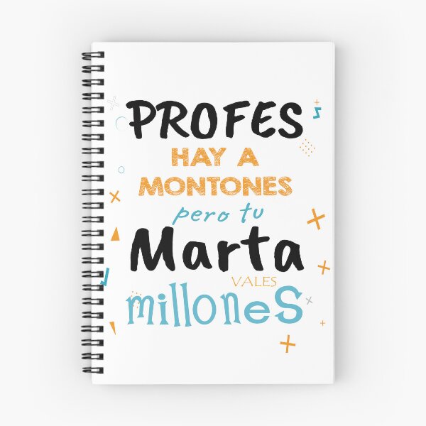 Item preview, PROFES HAY A MONTONES PERO TU MARTA MILLONES - THERE ARE LOTS OF TEACHERS BUT YOUR MARTA MILLIONS designed and sold by BRoukia.