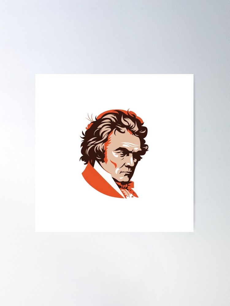 Ludwig van Beethoven Poster for Sale by Musicianst0re | Redbubble