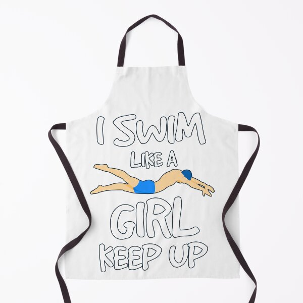 Item preview, I Swim Like A Girl Keep Up designed and sold by jie lin.