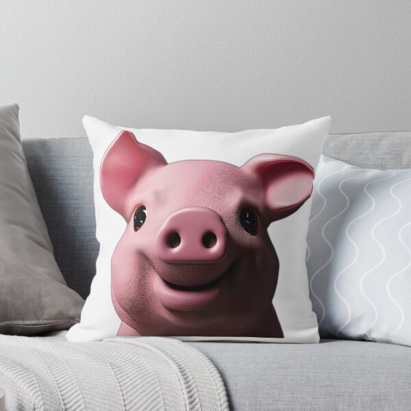 Item preview, divertida cabeza de cerdo rosa designed and sold by Uartists.