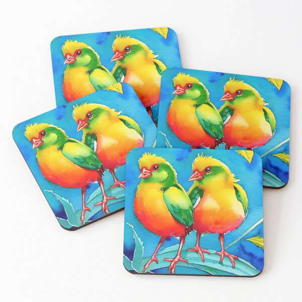 Item preview, watercolor lovely chicks  designed and sold by Uartists.