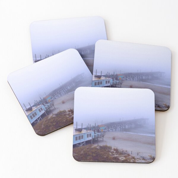 Item preview, Fog Comes To Surfside Pier designed and sold by What I See by Dawne.