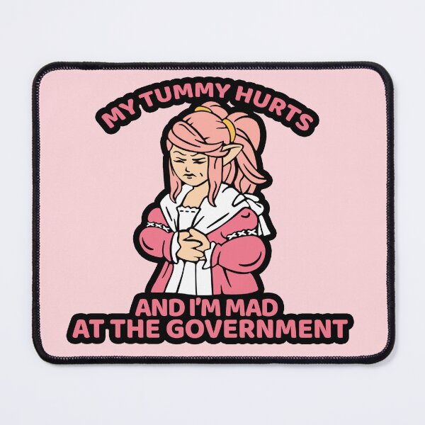 Item preview, My Tummy Hurts and I'm Mad at the Government designed and sold by Pinkerchu.
