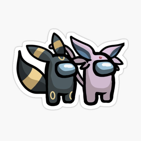 Shiny Eevee Evolution Pokemon Stickers 