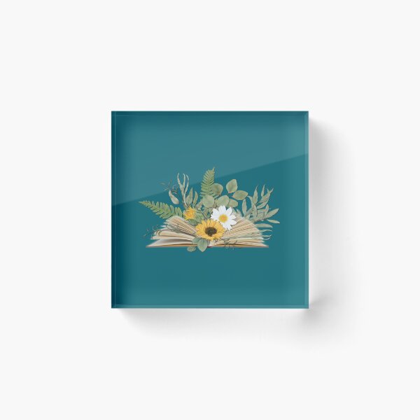Item preview, open book with florals and leaves designed and sold by YeshuaSchafer.