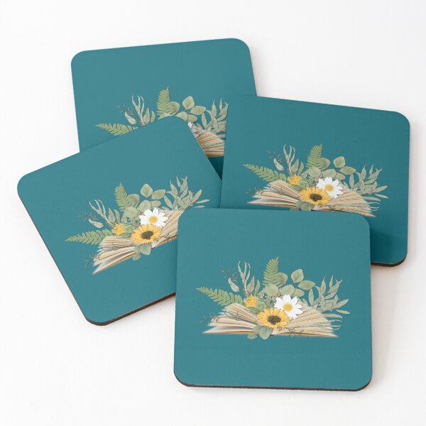 Item preview, open book with florals and leaves designed and sold by YeshuaSchafer.