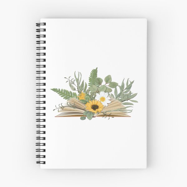 Item preview, open book with florals and leaves designed and sold by YeshuaSchafer.