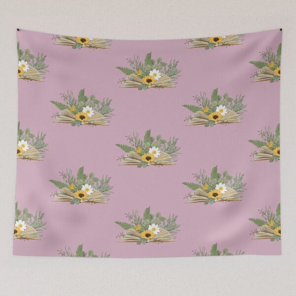 Item preview, open book with florals and leaves designed and sold by YeshuaSchafer.