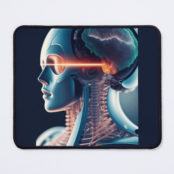 Item preview, Digital concept art of a human brain integrated in a robot designed and sold by MarcusPetrus.