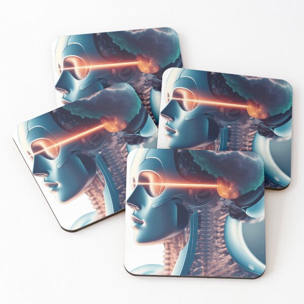 Item preview, Digital concept art of a human brain integrated in a robot designed and sold by MarcusPetrus.