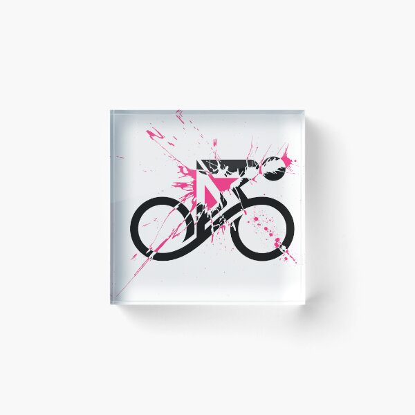 Artikelvorschau, Abstrakter Radfahrer Pink Paint Splatter X-Ray entworfen und verkauft von RabeDesigns.
