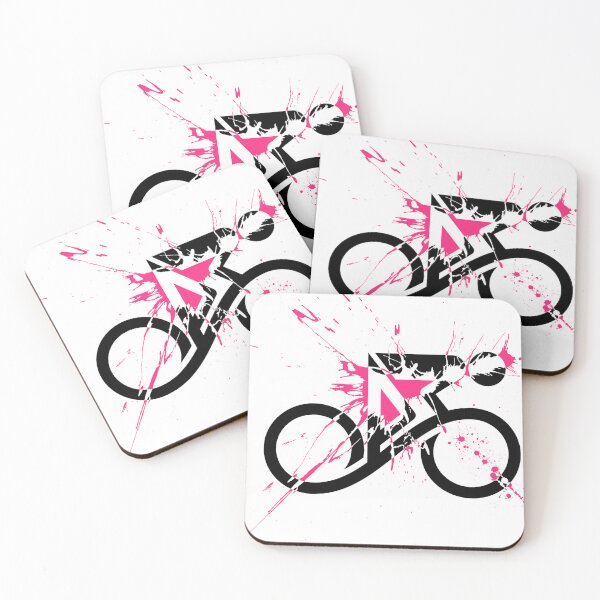 Item preview, Abstract Cyclist Pink Paint Splatter X-Ray designed and sold by RabeDesigns.