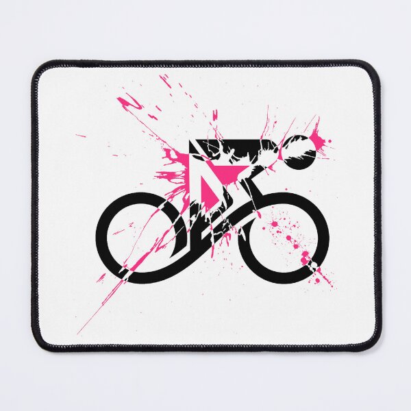 Item preview, Abstract Cyclist Pink Paint Splatter X-Ray designed and sold by RabeDesigns.