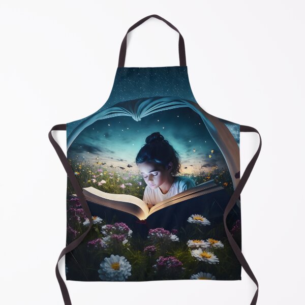 Item preview, Midnight Garden Escape: A Starry Night with a Book and Blooms designed and sold by JackaCreates.