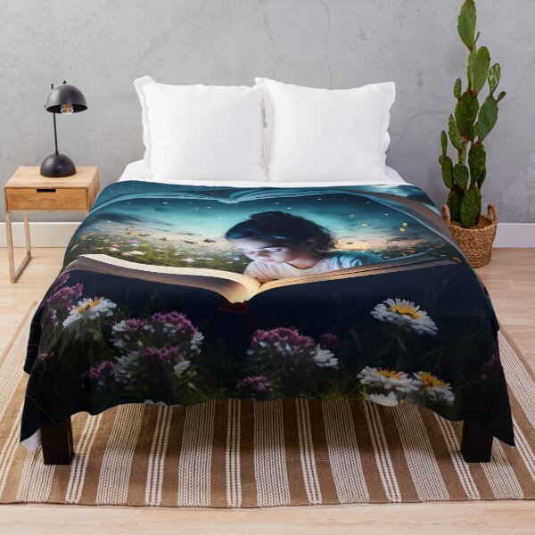 Item preview, Midnight Garden Escape: A Starry Night with a Book and Blooms designed and sold by JackaCreates.
