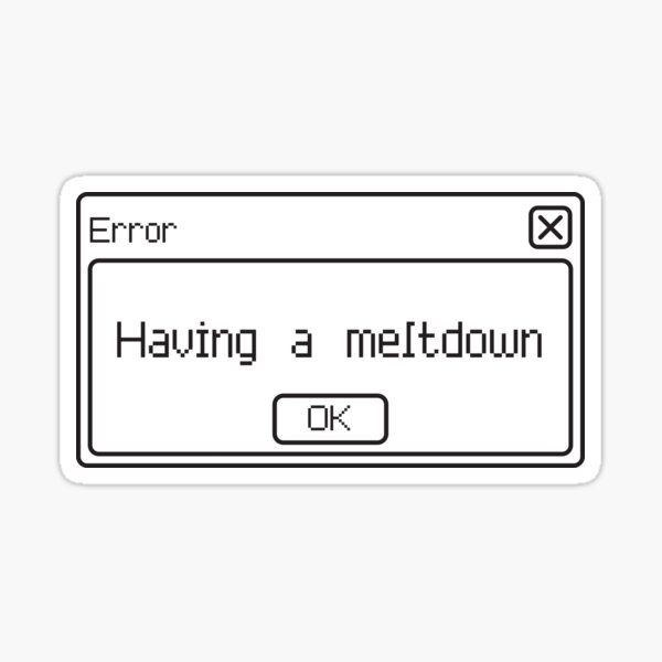 Vista previa del artículo con la obra «Mensaje de error Glitch Art que tiene un diseño de colapso», diseñado y vendido por Tiffany Evans.