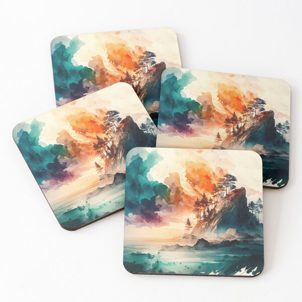 Item preview, Relaxing Watercolor #197 designed and sold by Avocado Design Studio.
