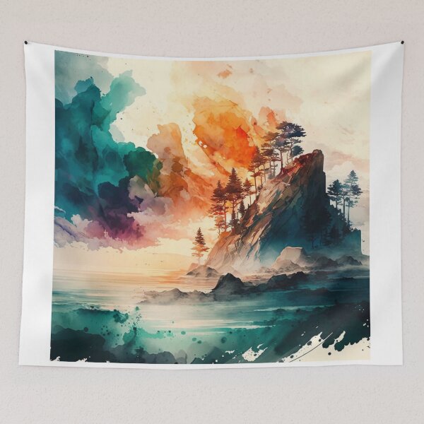 Item preview, Relaxing Watercolor #197 designed and sold by Avocado Design Studio.