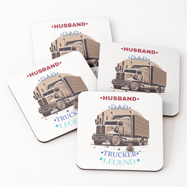 Item preview, Husband Dad Trucker Legend Truck Driver Legend designed and sold by Bird-Forest.