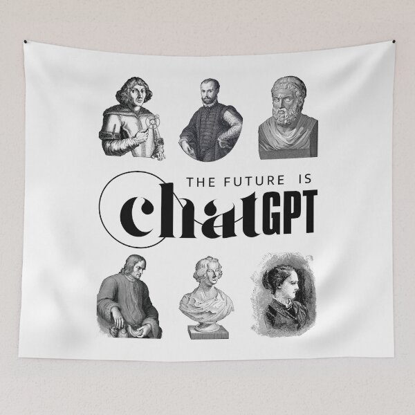 Item preview, Funny Chatgpt Design, Artificial Intelligence, Open Ai - The Future  designed and sold by The Red Nox.