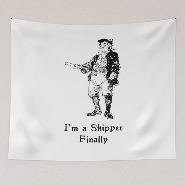 Item preview, 'I'm a Skipper, Finally' Captain Design - Sailor's Life designed and sold by Ridiculam Toga.