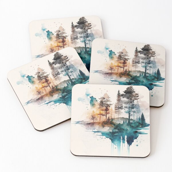 Item preview, Relaxing Watercolor #201 designed and sold by Avocado Design Studio.