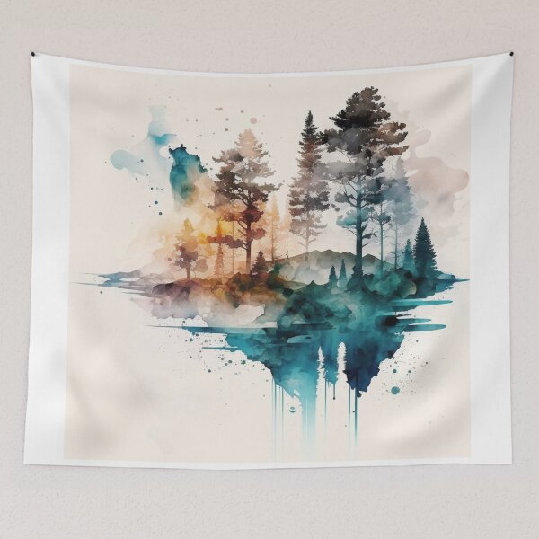 Item preview, Relaxing Watercolor #201 designed and sold by Avocado Design Studio.
