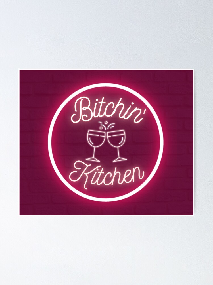 No Bitchin In My Kitchen - kitchen signs decor - Funny Sign