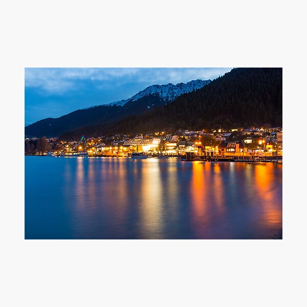 Queenstown At Night Photographic Print