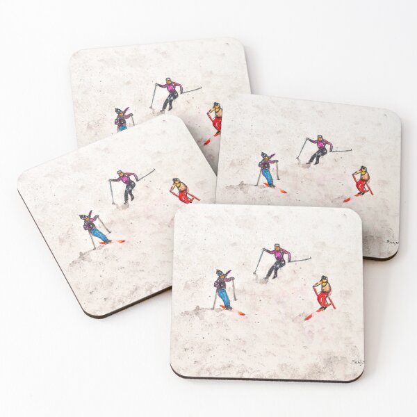 Artikelvorschau, Winterskilandschaft Miniaturfiguren entworfen und verkauft von artbymanjiri.