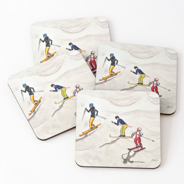 Artikelvorschau, Winter Skiing II Landschaft Miniaturfiguren entworfen und verkauft von artbymanjiri.