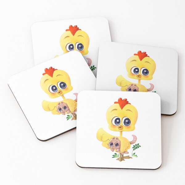 Item preview, A cute chick is taking care of a kittenduck, cat, kitten, babycat, chick, designed and sold by artredstar.