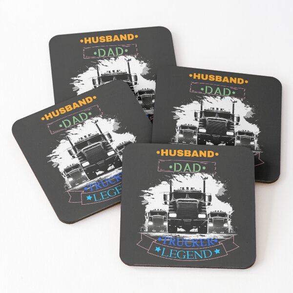 Item preview, Husband Dad Trucker Legend Cool Truck Driver designed and sold by Bird-Forest.