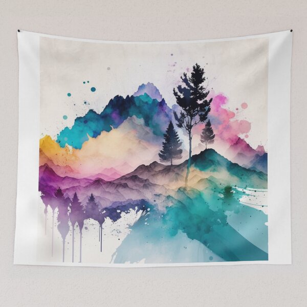 Item preview, Relaxing Watercolor #203 designed and sold by Avocado Design Studio.