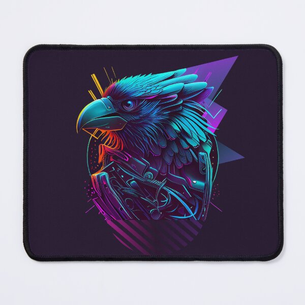 Item preview, Viking Odin Raven Vaporwave Art Print designed and sold by Joyfulimaginery.