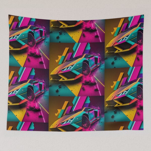 Item preview, Neon Lambo Art - Top Seller designed and sold by domvito.