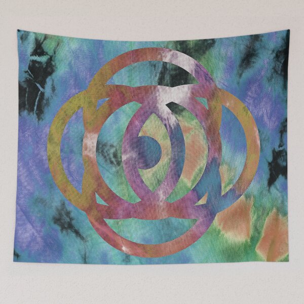 Item preview, Rose Eye Minimal Shape Art Tie Dye Tapestry designed and sold by Tiffany Evans.